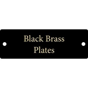 Black Brass Plates